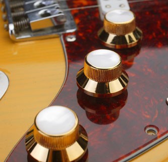 Skirted Solid Brass Gold Knobs with Mother of Pearl Tops A06BB