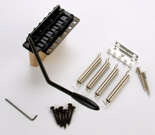 USA Spaced Solid Brass Block tremolo BLACK- Complete Kit D68BB