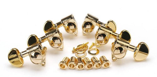 Full Size Wilkinson Grover-Style Gold 3x3 Tuners E20BB