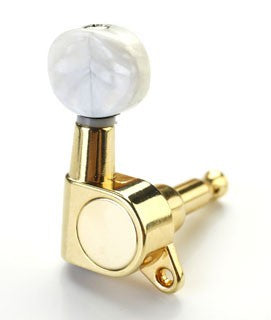 Gotoh Style Deluxe Tuners, Gold with White Mother of Pearl Button E53BB