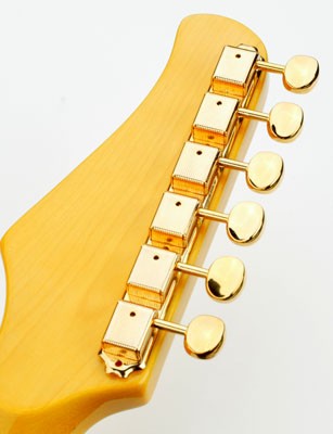 6 on a plate Tuners fits Fender® headstocks GOLD E64BB