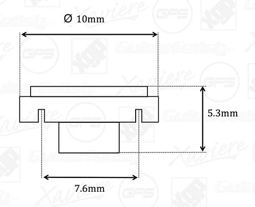 Vintage Gold Circular String Retainer - Fits Tele® K38BB